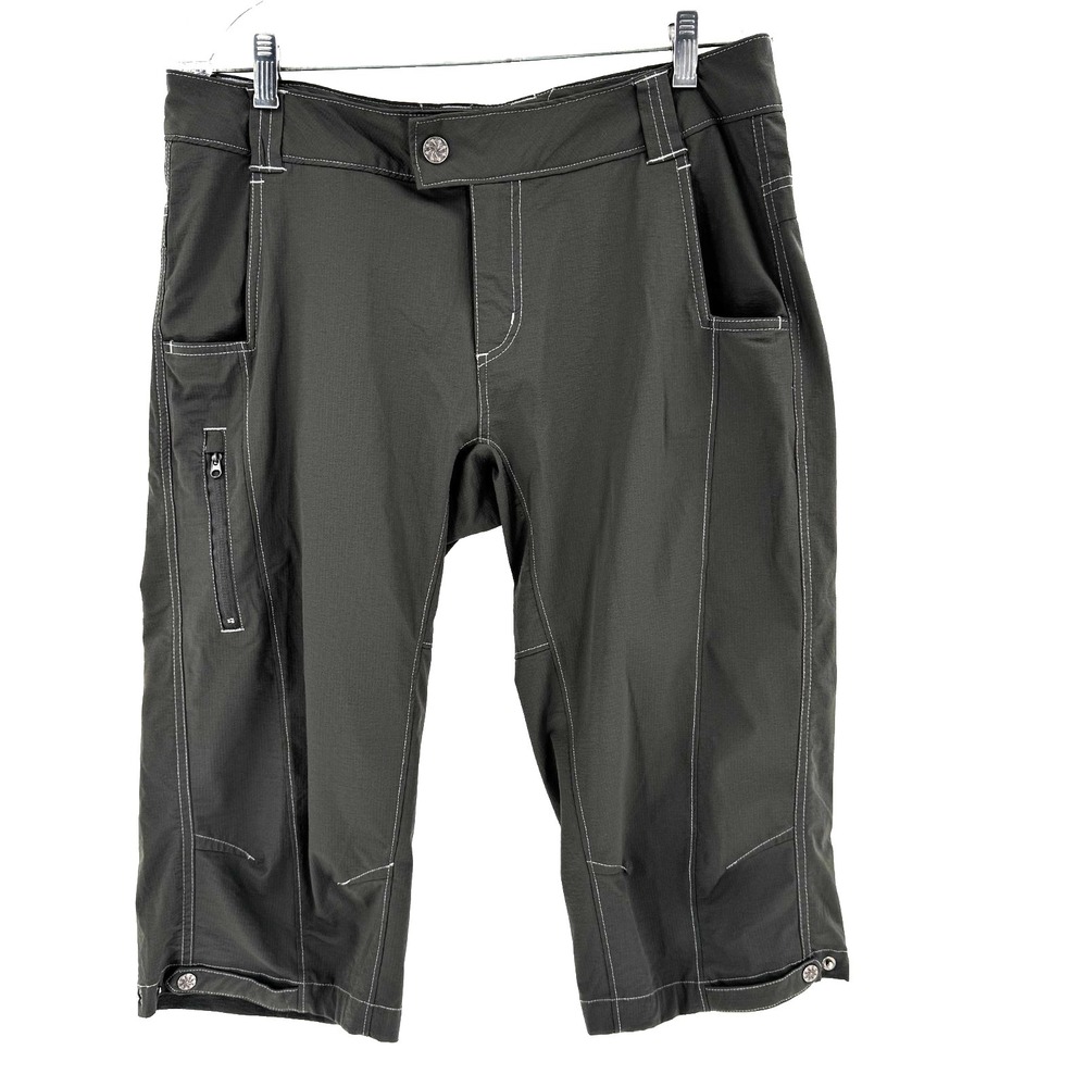 Guides Choice For Her Capri‎ Crop Pants Women's 10 Gray Hiking Stretch Outdoors